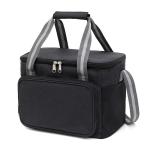 Customized Thermal Lunch Bags 15L Oxford Cloth Outdoor Cooler Bag Black