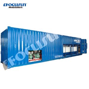 10ton Ice Storage Capacity Mobile Containerized Block Ice Maker Machine for Fishery