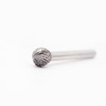 Ball Head Double Cut Carbide Rotary Burs 1" Cut Diameter 2-7/8" Overall Length