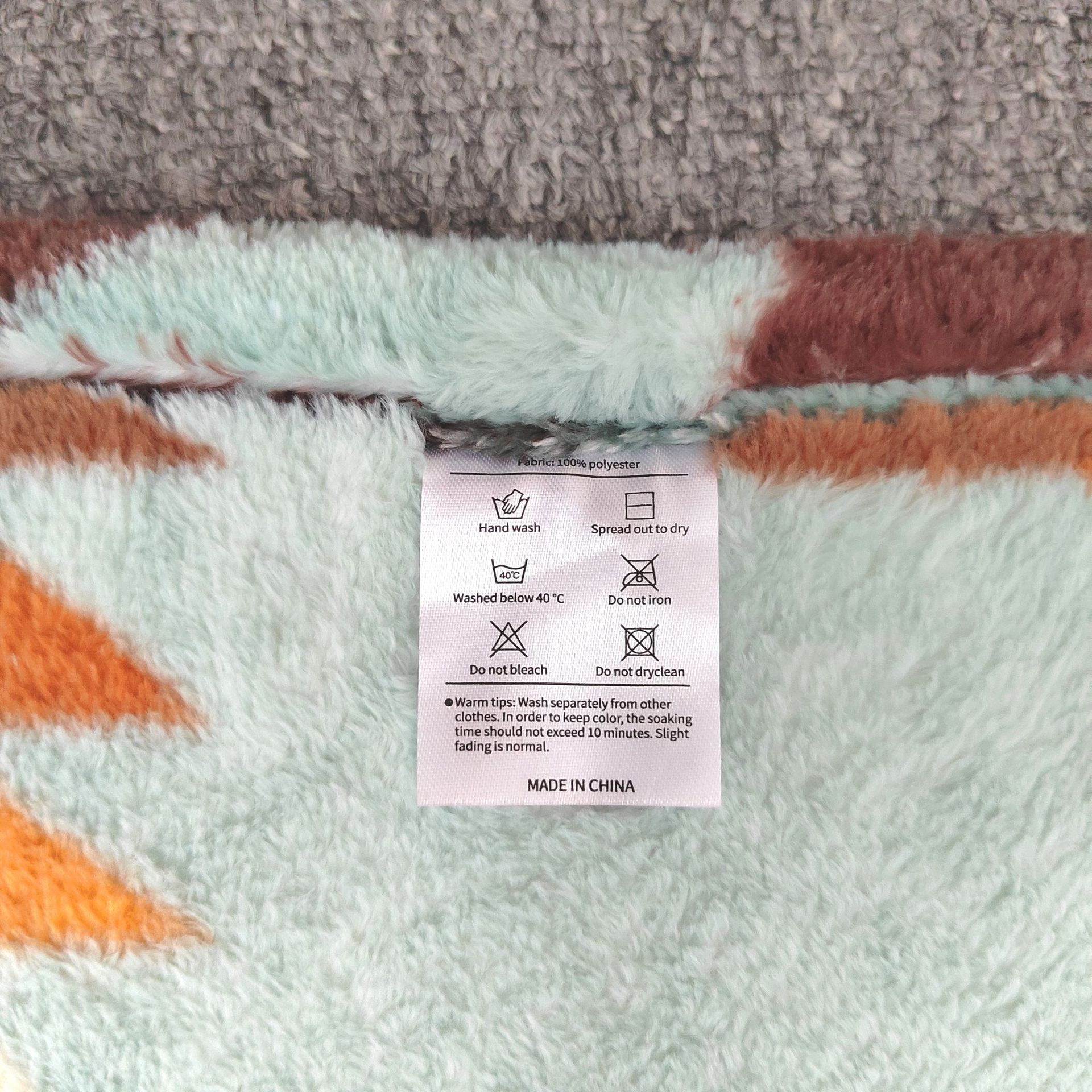 Flannel Sherpa Blanket for Bedding King Queen Twin Size Woven Polyester Boho Blanket