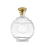500ml 750ml fancy brandy glass bottle with hot stamping surface handling