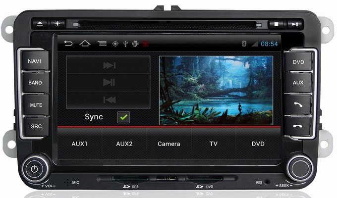Ouchuangbo 7" Auto DVD Android 4.0 for Volkswagen Sharan /Touran /Golf GPS Navi Bluetooth EQ CAN BUS OCB-004C