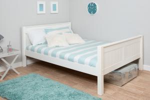 China modern single bed pine wood factory