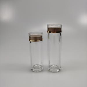 China Acrylic 40ml 50ml Transparent Vials for Saffron Cordyceps Vitamin Capsules Eco-friendly factory
