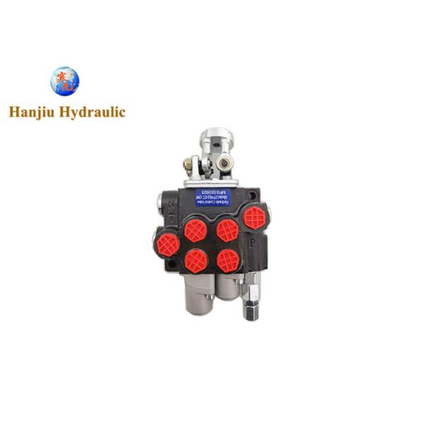 China BSP ports Joystick Monoblock Directional Control Valve 2P40  2 Spools Manual Control factory