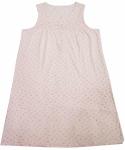 100% Cotton Women'S Sleeveless Sleepwear Night Dress With Five Pink Buttons