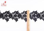 Elegant Flower Patern Water Soluble Lace Trim Embroidery For Prom Dress Lace