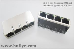 China RJ45 with transformer,1000base RJ45 JACK,1x4 UP （25.4mm） factory
