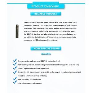 UNIVO UBMD-750Y Universal Linear Displacement Sensor with Power Supply 3Vrms