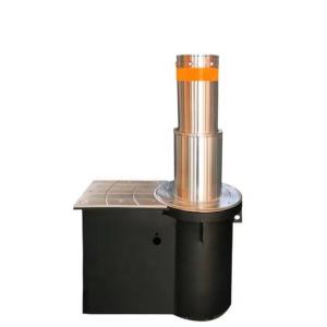 China 304/316 Stainless Steel Automatic Bollard System Two-Sections LED Lights For Safety factory