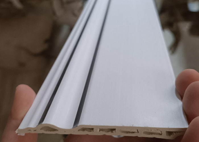 Waterproof PVC Skirting Board Covers Plastic Customization Length