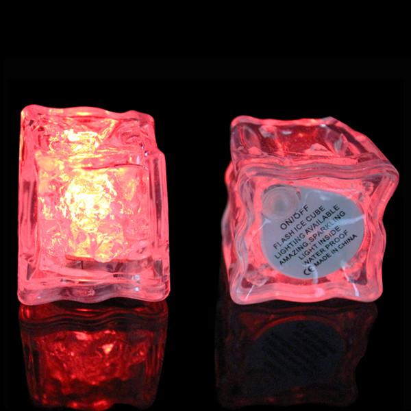 Multi-Color Button On/Off LED Ice Cube For KTV, Leisure Bar, Birthday , Wedding