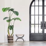 Durable Furniture Pot Artificial Monstera Plants For Garden