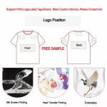 Mens 100% Cotton Boxy Fit Blank T-shirt Custom Tee Logo Streetwear Oversized