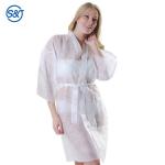 S&J Disposable Nonwoven Kimono Japan Men and Women Clothing PP Material White