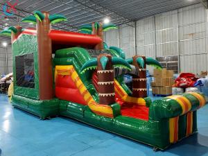 China Factory Commercial Inflatable Coconut Trees Nature Themed Jumping Castle factory