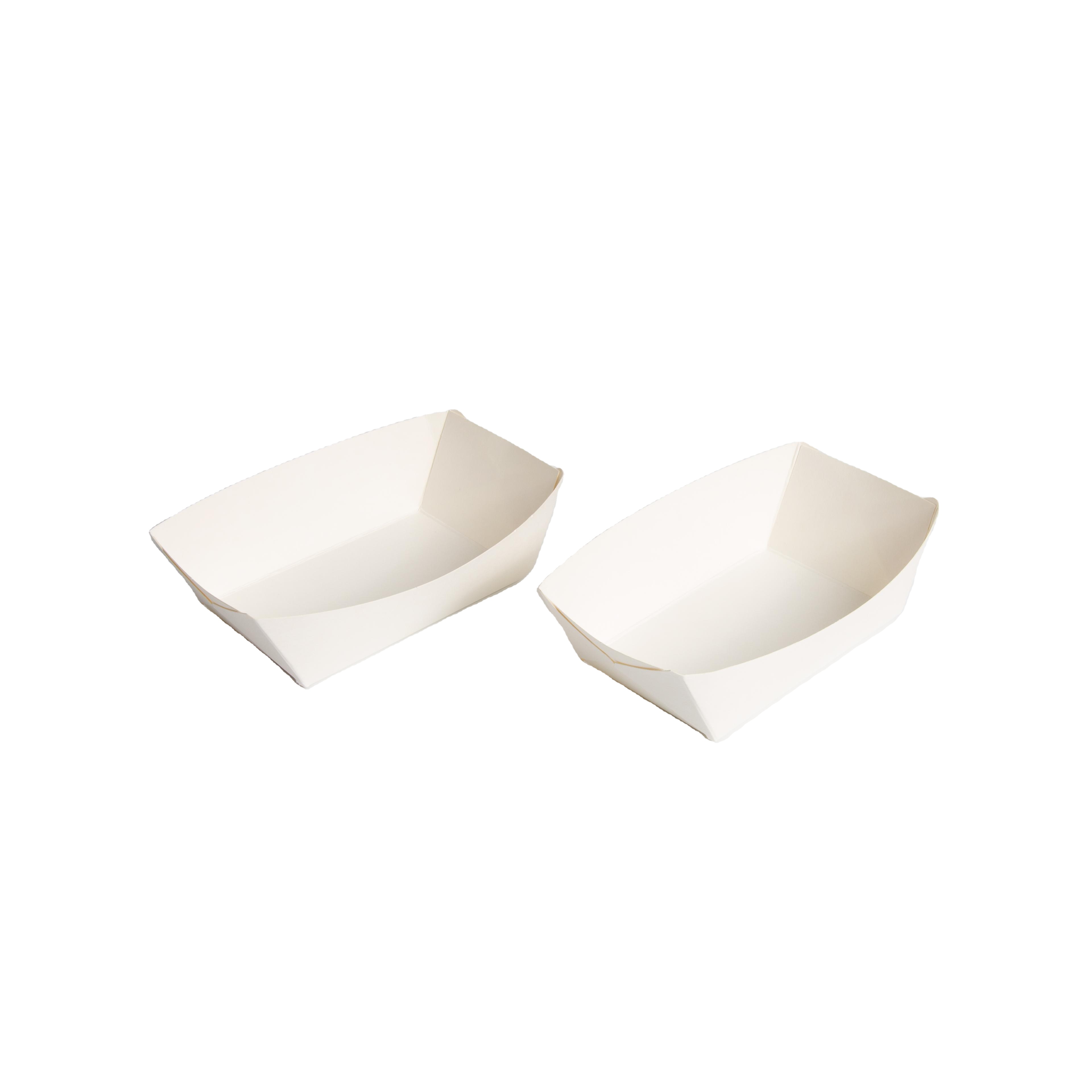 Disposable Food Coated Paper Takeaway Box With Ribbon For Hamburger Packaging