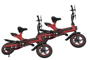 China Foldable Electric Bike Elegant And Compact , Full Suspension Folding Electric Bike factory