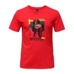 Bright Color Mens Trendy T Shirts Screen Printing