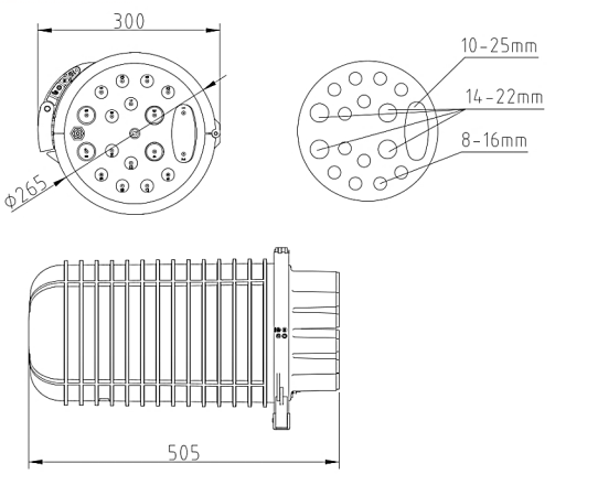 288 Fiber Splicing and Junction Dome FOSC 450 Fiber Optic Splice Closure with PC Material