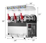 CE Certificate 3 Flavors Ice slush Machine Milkshake Smoothie Frozen Slush