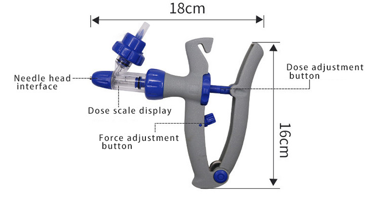 Pig Sheep Livestock Accessories Nylon Vaccine Automatic Syringe Injector