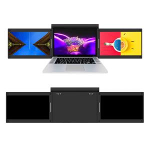 China FHD 1080P 13.3&quot; Laptop Screen Extender Trio 3 Monitor 5 Volts ODM factory