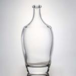 Glass Collar 500ml 700ml 1000ml Empty Flint Gin Rum Champagne Liquor Bottle with