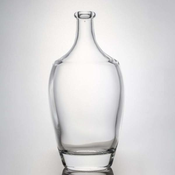 Glass Collar 500ml 700ml 1000ml Empty Flint Gin Rum Champagne Liquor Bottle with
