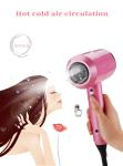 Pink Hair Dryer With 3 Professional Attachments For Powerful Wind And Gentle