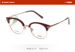 Fashionable Unisex Parim Eyeglasses Frames Light Half Frame Round Eye