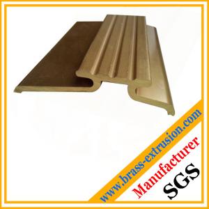 China golden color brass extrusion profile sections factory