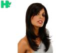 Premium Soft 16 Inch Long Synthetic Wigs Normal Lace Silky Straight