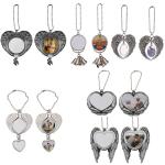 Sublimation Angel Wing Car Ornament Personalized Car Pendant
