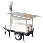Remote Control Mobile Surveillance Trailer Mobile CCTV Trailer For Remote Areas