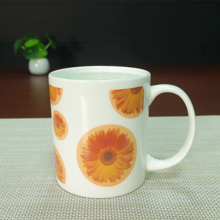 Magnesia Porcelain Sunflower Color Changing Heat Sensitive Mug Personalised