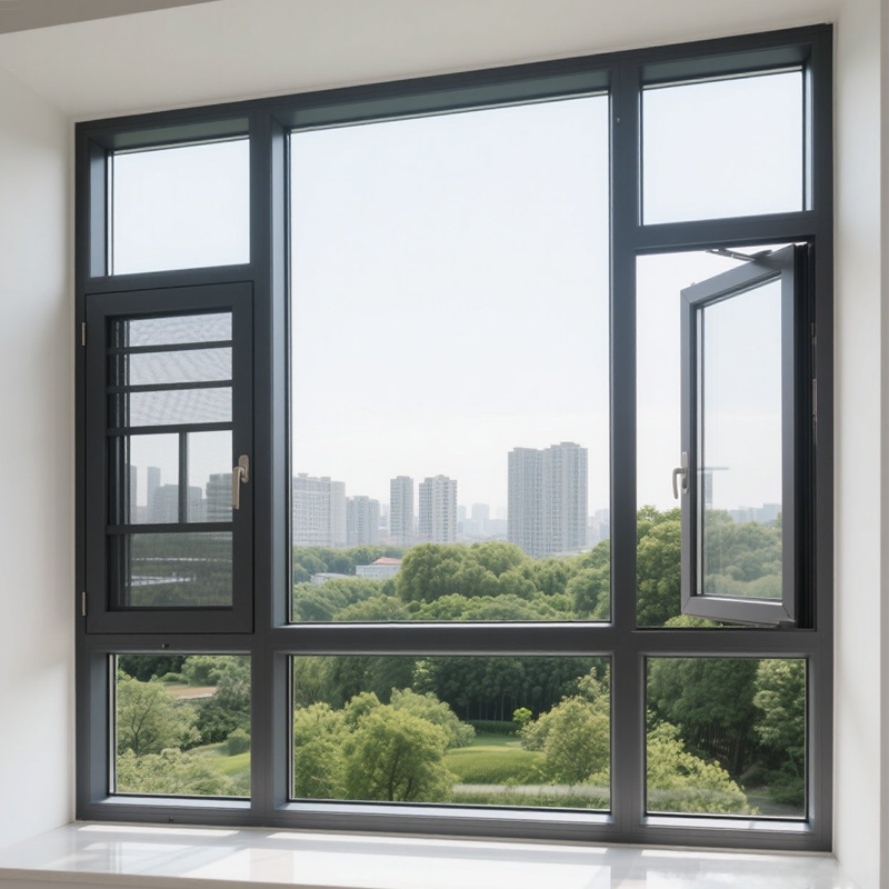 Powder Coated Finishes Unitized Curtain Wall 100mm Frame Depth Unit Module Type