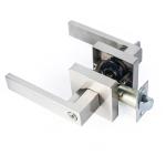 Chrome Zinc Alloy Residential Lever Set Tubular Door Lock Double Cylinder Knob