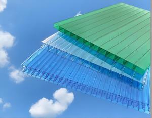 China PE Covered Anti UV Polycarbonate Panel For Indoor Construction factory