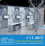 Jewelry showcase led lights kiosk showcase for sale
