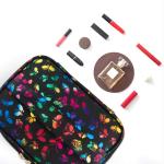 3 Pack Butterfly Polyester Women'S Toiletry Travel Bag