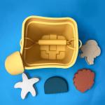 Durable Silicone Beach Toys Food Grade Silicone Beach Bucket Set For Kids