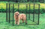 Portable Large Dog Pens For Outside , Animal Steel Dog Pen No Sharp Edges