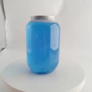 China 500ml Pet Can Bottle With Aluminum Lid Customized Logo For Juice Bubble Tea factory