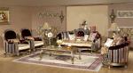 Italian French luxury solid wood sofa palace villa European new classical fabric