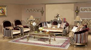 China Italian French luxury solid wood sofa palace villa European new classical fabric sofa factory
