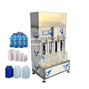 China Semi Automatic Juice Filling Machine Linear Liquid Plastic Bottles Mineral Water factory