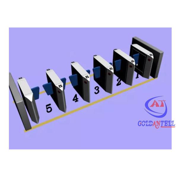 China Automatic Flap Barrier Gate High Security With Fingerprint / Face Recognition factory