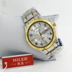 Miler Luxury Men Quartz Watch Waterproof Date Week Luminous Wristwatch Stainless