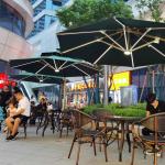 Foldable Outdoor Sunshade Parasol Large Aluminum Garden Umbrella for Hotel